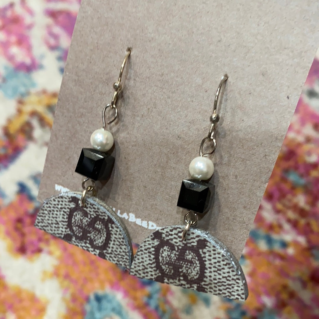 Upcycled BBD Designer Earrings – Bella Bee Designs NC