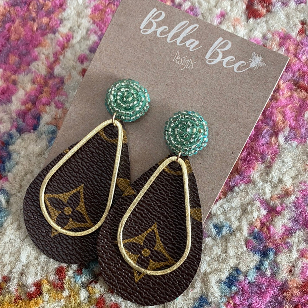 Upcycled BBD Designer Earrings – Bella Bee Designs NC